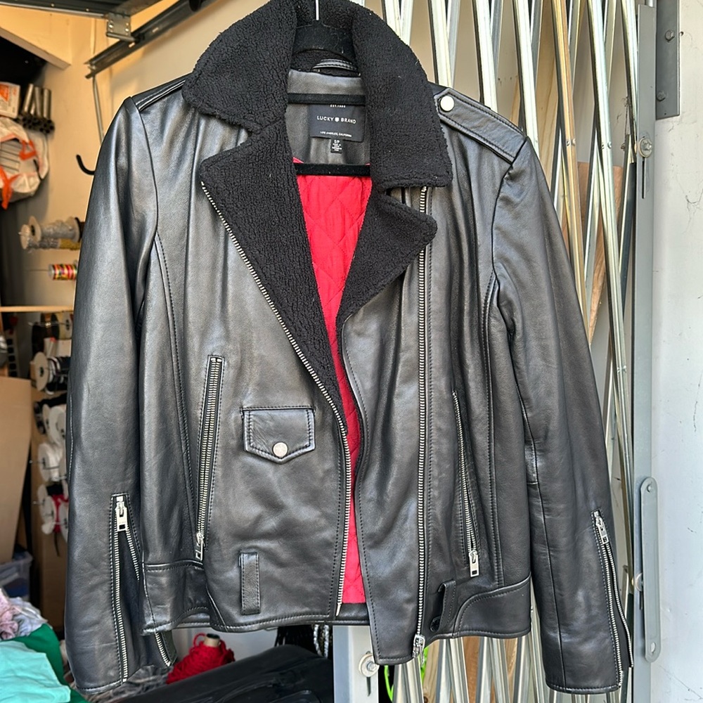 Lucky brand leather jacket